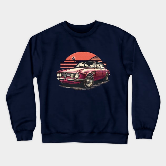 Alfa Romeo 2000 GTV Crewneck Sweatshirt by TaevasDesign